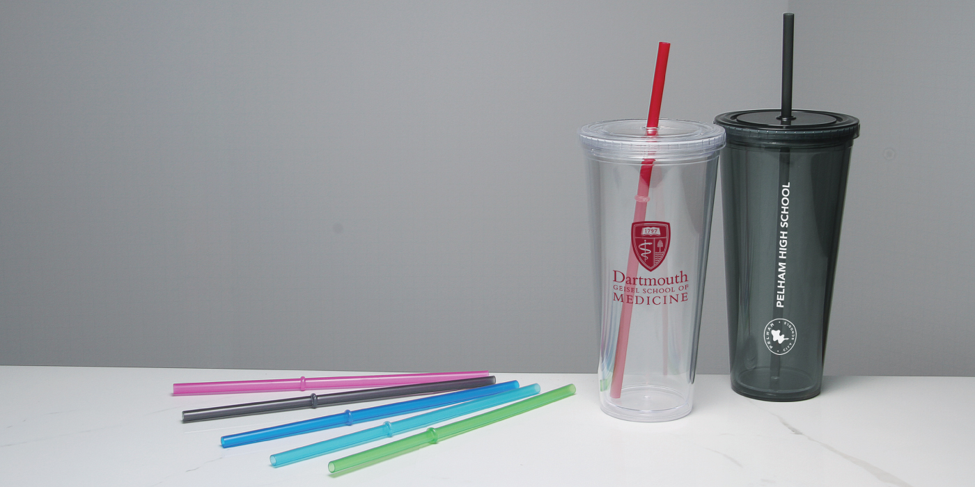 #TJ502 24oz 24oz Double Wall Acrylic Cup with Straw
